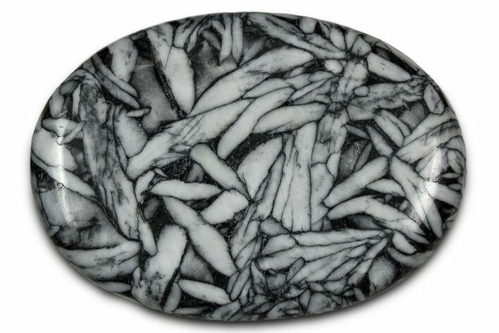 Polished Pinolite Palm Stone - Austria #343885